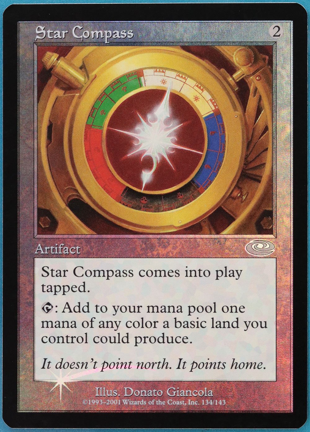 Star Compass FOIL Planeshift NM Artifact Uncommon MTG CARD (ID# 401613) ABUGames