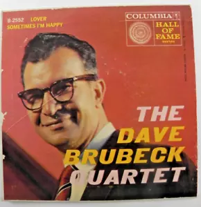 Dave Brubeck Quartet – Lover / Sometimes I'm Happy ~ 1954 Columbia Jazz 45 - Foto 1 di 6