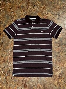 Aeropstale A87 Men’s Polo Shirt Size XS Burgundy And Gray