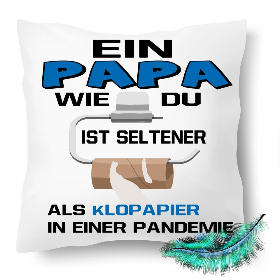 PAPA KISSEN FOTOKISSEN KISSENHÜLLE ZIERKISSEN GESCHENK MIT FÜLLUNG GESCHENK - Bild 1 von 4
