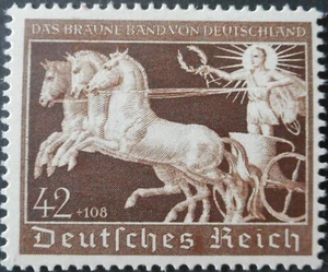 Deutschland 1940 braunes Band 42 Pfennig Michel 747 u / postfrisch - Bild 1 von 1
