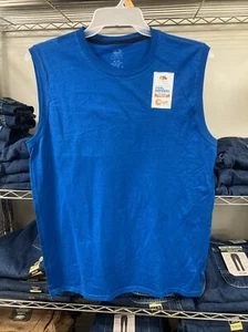 Camiseta sin mangas Fruit of the Loom Dual Defense para hombre, mediana, azul, envío gratuito - Imagen 1 de 1