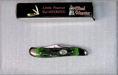 STEEL WARRIOR LITTLE PEANUT SW-107CROCG Bone Handle  - Image 1 of 2