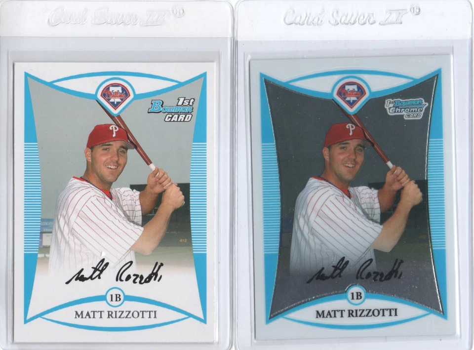 MATT RIZZOTTI 2008 Bowman Prospects #BP87 & Chrome Prospects BCP87 Options - Image 1 of 2