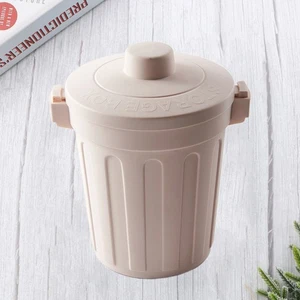 Bote de basura abatible pequeño bote de basura de escritorio mini basura con tapa - Imagen 1 de 11