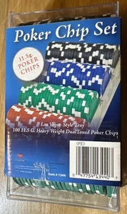 100 Pokerschiffe Las Vegas Style 11,5g schwer, zweifarbig von: Cardinal - Bild 1 von 6