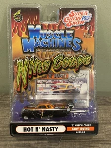 Muscle Machines '37 CHEVY COUPE Hot N' Nasty Nitro Coupe 1:64 - GARY IRVING NEW - Picture 1 of 3