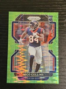 2021 Panini Prizm - Rookie Nico Collins #360 Neon Green Pulsar Prizm RC - Foto 1 di 6