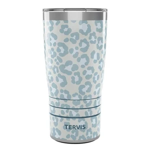 Vaso aislante de triple pared con estampado animal de leopardo lapislázuli Traveler Cu... - Imagen 1 de 8