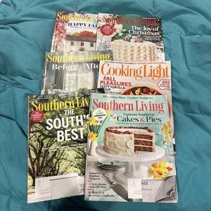 Southern Living/ Cooking Light Magazine 6 Issue Lot 2011-2018 - Picture 1 of 1