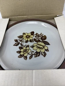 Neu aus altem Lagerbestand Sierra Steinzeug Blüten MCM Vintage 2 Stck. Salat Mittagessen Teller 8 Zoll Japan 87287 - Bild 1 von 11