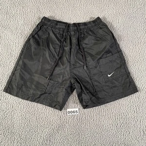 Vintage 90s Nike Nylon Shorts Youth Size Large (12-14) Black Pockets - Picture 1 of 15
