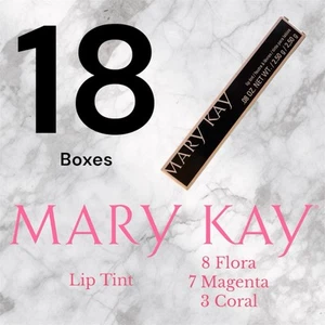 18 Boxes Mary Kay LIP TINT STAIN Flora Magenta Coral 138245 138246 138247 Lot - Picture 1 of 2
