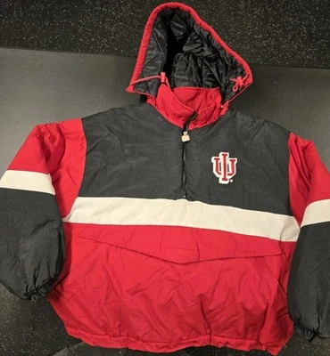 Chaqueta acolchada Hoosiers vintage de los 90 con logotipo de la NCAA 7 de la Universidad de Indiana talla XL  Foto 1 de 4