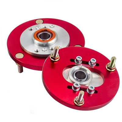 2x Adjustable Camber Plates For BMW E36 3 Series 318i 323i 318is 325is Top Mount Foto 1 de 4