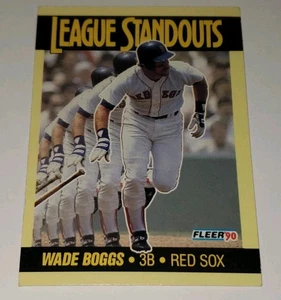 1990 Fleer Wade Boggs #5 League Standouts Boston Red Sox Baseball ⚾️ Karte - Bild 1 von 10