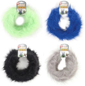 Jumbo Fuzzy Craft Stems 9 Feet - Parrot Green, Royal Blue, Black, Grey - Picture 1 of 5