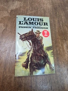 PASSIN' THROUGH Louis L'Amour 1985 Vintage Paperback First Edition  - Picture 1 of 10