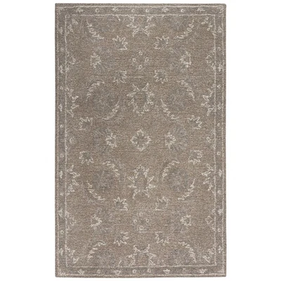 Rizzy Rugs Harmony Area Rug HMY981 Wool Brown Rings Petals Classic Rectangle - Image 1 of 2