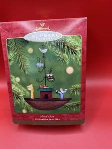 Noah's Ark & Animals Christmas Ornament 2001 Hallmark Keepsake Original Box - Picture 1 of 2