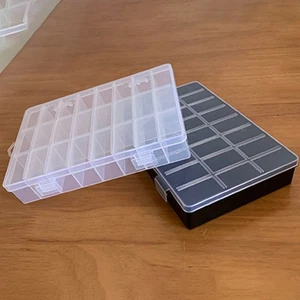 Practical Plastic Organizer with Adjustable Compartments and Snap Closure - Picture 1 of 9