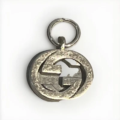 Gucci GG Zipper Pull Charm Silver  Small 12mm - Image 1 of 2