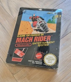 Mach Rider Nintendo NES Black Box Game Boxed PAL UK Mattel Version 