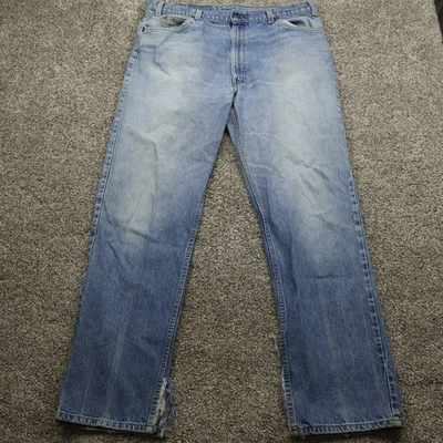 Levi's 505 Orange Tab Jeans Men's 36x32 Made in USA 80s Vintage Light Wash - image 1 of 4