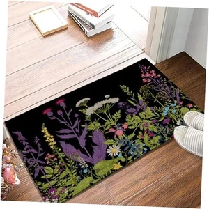 SPUNKER Alfombra de bienvenida de Herbs and Wild Hierbas y flores silvestres - Picture 1 of 8