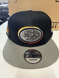 San Francisco 49ers SnapBack Hat 9Fifty Black Gray New Hat USA Seller - Picture 1 of 6