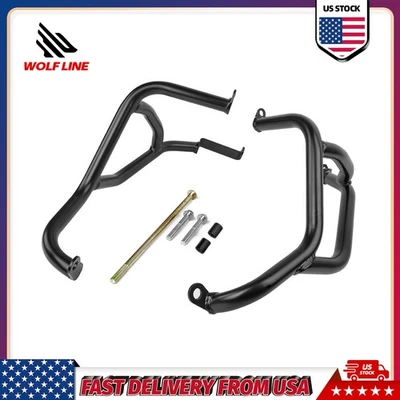 WOLFLINE Highway Crash Bars Engine Guard Protector For SUZUKI GSXS 750 2017-2023 - Image 1 of 4