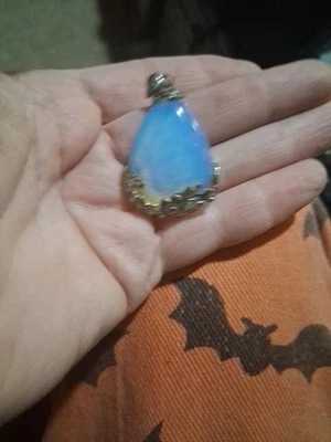 Natural Moonstone Gemstone 925 Sterling Silver Jewelry Pendant Sz-1.5'' - Image 1 of 2