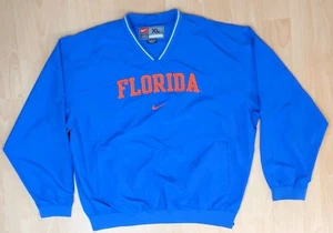 Florida Gators Vintage Nike Team Jacket XL Center Swoosh Pullover V Neck - Picture 1 of 14