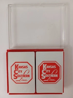 Cartões de jogo Kansas City Southern Lines KCS Railroad pacote duplo novo lacrado - Imagem 1 de 3