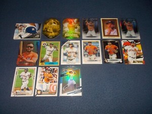 15 Jose Altuve Helmet Fire Gold +moon T87 Shades Stars Mlb base/chrome 2 Bowman+