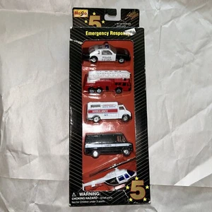 MAISTO 1995 FIVE STAR SERIES "EMERGENCY RESPONSE" 5 CAR GIFT PACK 1/64 DIECAST - Picture 1 of 4