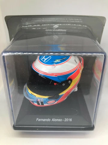 FERNANDO ALONSO MCLAREN 2016 FORMULA 1 MINI HELMET (SCALE 1:5) NEW IN BLISTER Cover