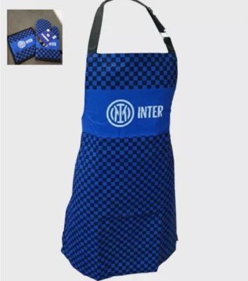 Grembiule cucina Inter con pettorina,  presina/guanto cucina, O Set Completo - Immagine 1 di 4
