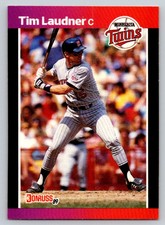 1989 Donruss Minnesota Twins Baseball Card #615 Tim Laudner DP