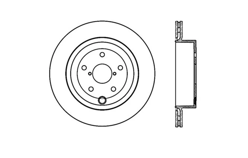 StopTech For Subaru Impreza, WRX STI / Disc Brake Rotor Rear Right - 126.47030SR - Image 1 of 4