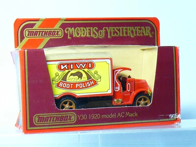 Matchbox Y-30 Models of Yesteryear - LKW  Mack AC 1920  KIWI  BOOT POLISH  OVP - Bild 1 von 4