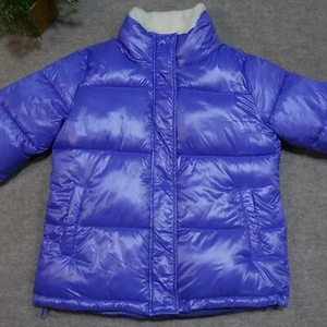 UGG Koolaburra Puffer Coat Purple Size Small Faux Sherpa Collar Lined Pockets - Picture 1 of 17