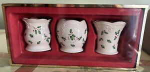Lenox Holiday Votives Set Of 3 Dimension Collection 6435507 Christmas Holly