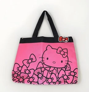 Hello Kitty Tote Bag Eikoh Large Canvas Pink Japan Sanrio - Picture 1 of 7