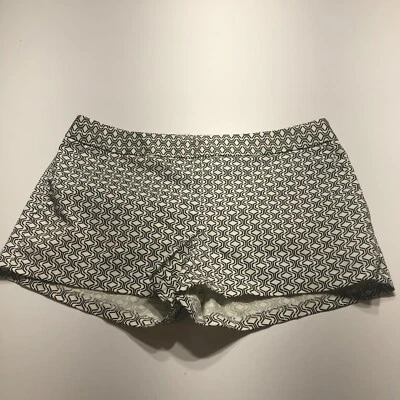Express Shorts Womens Size 30" Waist Geometric Print Side Zip Dressy Casual - Image 1 of 4