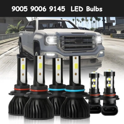 Faro LED haz alto/bajo + bombillas antiniebla 6 piezas para Cadillac SRX 2004-2009 Foto 1 de 4