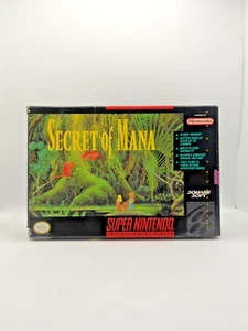 SNES Secret of Mana (SquareSoft, 1993) **Auténtico Casi En Caja, Sin Mapa PROBADO** - Imagen 1 de 4