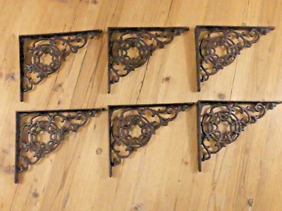 6 Soportes de Estante Araña Estante Decoración Telaraña Estantería Ménsulas Rústicos Soportes Foto 1 de 4