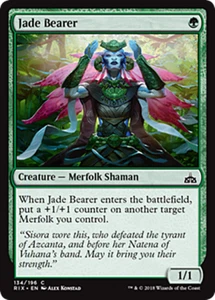 JADE BEARER ~mtg NM Rivals of Ixalan Com x4 - Picture 1 of 1