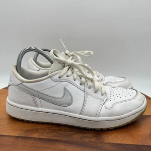 Nike Air Jordan 1 Low Golf Shoes Mens 9 White Low Top Athletic Sneakers - Picture 1 of 10